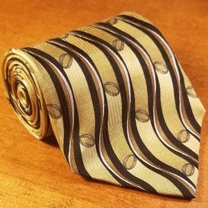 Martin Wong Ogee Squiggle Silk Tie